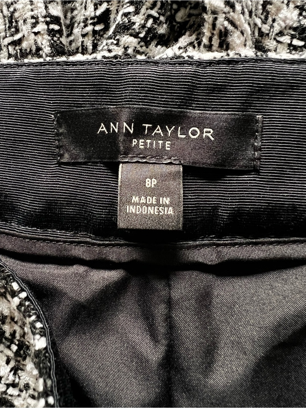 Ann Taylor The Marina Wide Leg Tweed Pants 8P - Picture 7 of 15